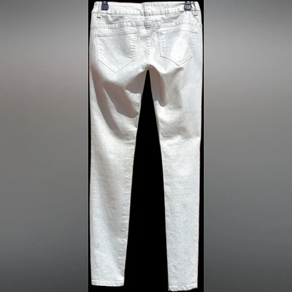 Victoria's Secret Silver Skinny Jeans Size 2 - Picture 4 of 9
